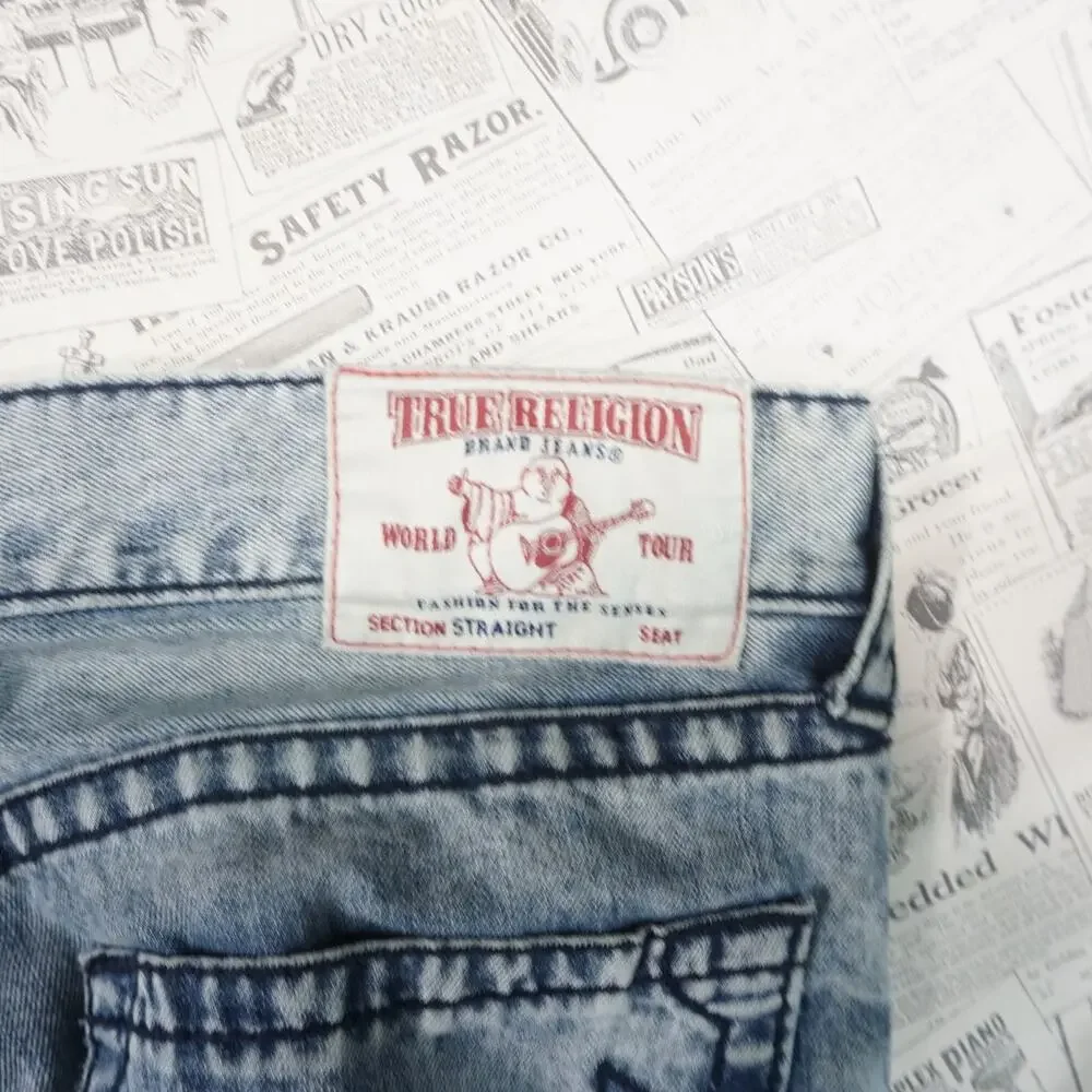 36 - Vintage Y2K True Religion Pants faded washed denim